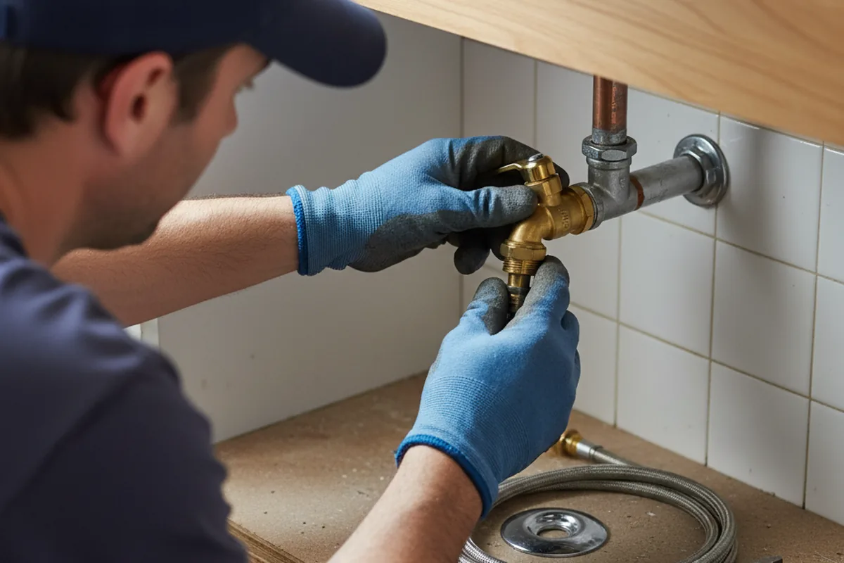 Shutoff valve and fitting work during Repiping in The Colony
